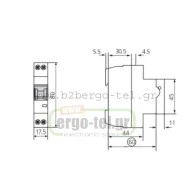 Ασφάλεια αυτόματη μονοπολική (1P) 6Α 10ΚΑ KRIPAL UKB7-6