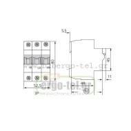 Ασφάλεια αυτόματη τριπολική (3P) 40Α 10ΚΑ KRIPAL UKB7-40/3