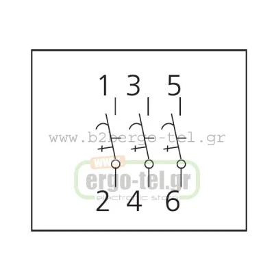 Ασφάλεια αυτόματη τριπολική (3P) 10Α 10ΚΑ KRIPAL UKB7-10/3