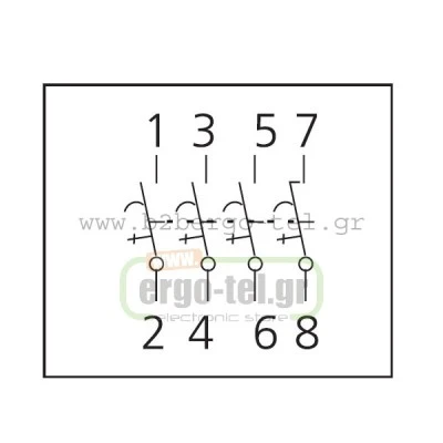 Ασφάλεια αυτόματη τετραπολική (4P) 16Α 10ΚΑ KRIPAL UKB7-16/4