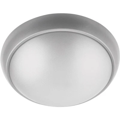 Πλαφονιέρα led στρόγγυλη πλαστική γκρι 9W θερμό λευκό φως 4000k στεγανή IP65 εξωτερικού χώρου