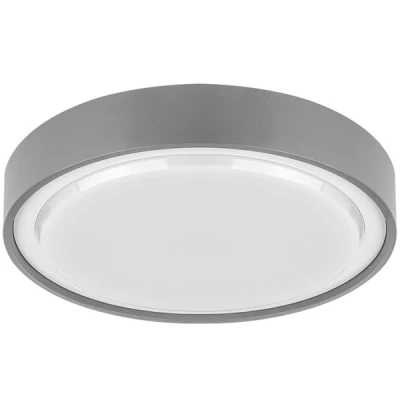 Πλαφονιέρα led πολυκαρμπονική pc στρόγγυλη 15W 230V ενδιάμεσο λευκό φως 4000k εξωτερικού χώρου IP65