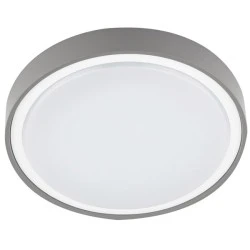 Πλαφονιέρα Led στρόγγυλη πλαστική γκρι Ø300mm 18W ενδιάμεσο λευκό φως 4000k εξωτερικού χώρου IP65