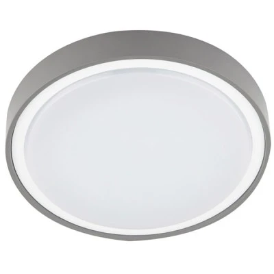 Πλαφονιέρα Led στρόγγυλη πλαστική γκρι Ø300mm 18W ενδιάμεσο λευκό φως 4000k εξωτερικού χώρου IP65 Πλαφονιέρα Led στρόγγυλη πλαστική γκρι Ø300mm 18W ενδιάμεσο λευκό φως 4000k εξωτερικού χώρου IP65