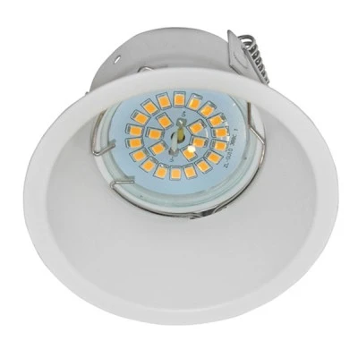 Φωτιστικό σποτ χωνευτό στρογγυλό 88x56mm βαθύ σταθερό λευκό για λάμπες GU10