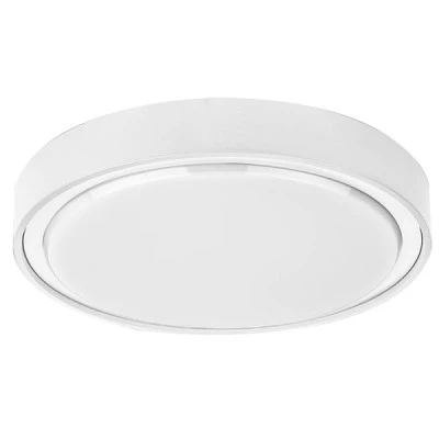 Πλαφονιέρα Led λευκή στρόγγυλη Ø360mm 28W 4000k ενδιάμεσο λευκό φως στεγανή IP65 εξωτερικού χώρου