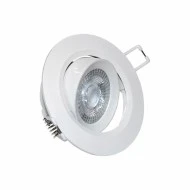 Φωτιστικό LED σποτ ψευδοροφής 7W 230V πλαστικό στρόγγυλο 3000k θερμό λευκό φως 560lumen