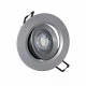Φωτιστικό LED σποτ ψευδοροφής 5W 230V ασημί πλαστικό στρόγγυλο 4000k ενδιάμεσο λευκό φως 400lumen Φωτιστικό LED σποτ ψευδοροφής 5W 230V ασημί πλαστικό στρόγγυλο 4000k ενδιάμεσο λευκό φως 400lumen
