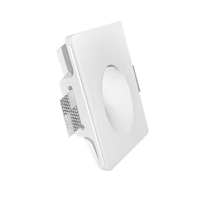 Φωτιστικό σποτ χωνευτό γύψινο εμμέσου φωτισμού GU10-MR11 τετράγωνο 180x120mm λευκό