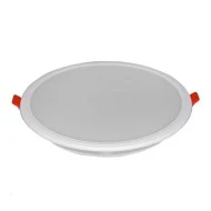 Led panel στρόγγυλο χωνευτό ψευδοροφής 15W 230V 3000k θερμό λευκό φως 1275lumen δέσμης 120°