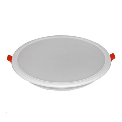 Led panel στρόγγυλο χωνευτό ψευδοροφής 20W 230V 3000k θερμό λευκό φως 1700lumen δέσμης 120°
