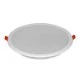 Led panel στρόγγυλο χωνευτό ψευδοροφής 20W 230V 3000k θερμό λευκό φως 1700lumen δέσμης 120°