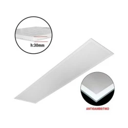 Led panel ψευδοροφής Backlit 4000K ενδιάμεσο λευκό φως 40W διαστάσεων 30x120cm 