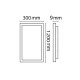 Led panel λευκό παραλληλόγραμμο 30x120 ισχύος 42W 3000K θερμό φως 3300lm Led panel λευκό παραλληλόγραμμο 30x120 ισχύος 42W 3000K θερμό φως 3300lm