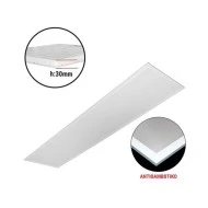 Led panel ψευδοροφής 30x120cm 50W 4000k ενδιάμεσο λευκό φως URG19 λευκό backlit 