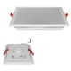 Led φωτιστικό ψευδοροφής λευκό τετράγωνο 15W 230V 6200k ψυχρό λευκό φως 1275lumen δέσμης 120° Led φωτιστικό ψευδοροφής λευκό τετράγωνο 15W 230V 6200k ψυχρό λευκό φως 1275lumen δέσμης 120°