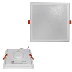 Led φωτιστικό ψευδοροφής τετράγωνο λευκό 20W 230V 4000k ενδιάμεσο λευκό φως 1700lumen δέσμης 120°