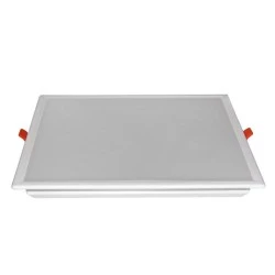 Led φωτιστικό ψευδοροφής λευκό τετράγωνο 24W 230V 3000k θερμό λευκό φως 2040lumen δέσμης 120°