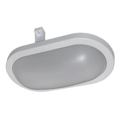 Led χελώνα οβάλ λευκή 15W 230V 4000k ενδιάμεσο φως 1200lm με κάλυμμα πολυκαρμπονάτ στεγανή IP64