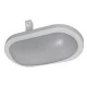 Led χελώνα οβάλ λευκή 15W 230V 4000k ενδιάμεσο φως 1200lm με κάλυμμα πολυκαρμπονάτ στεγανή IP64