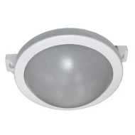 Led χελώνα λευκή στρογγυλή 10W 230V 4000k ενδιάμεσο φως 800lm με κάλυμμα πολυκαρμπονάτ στεγανή IP64