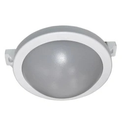 Led χελώνα στρογγυλή λευκή 6W 230V 4000k ενδιάμεσο φως 480lm με κάλυμμα πολυκαρμπονάτ στεγανή IP64
