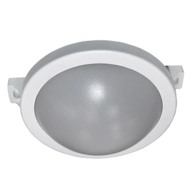 Led χελώνα στρογγυλή λευκή 6W 230V 4000k ενδιάμεσο φως 480lm με κάλυμμα πολυκαρμπονάτ στεγανή IP64