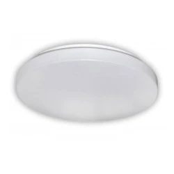 Πλαφονιέρα λευκή LED SMD ισχύος 24W 230V Φ340mm 4000K ενδιάμεσο φως με ματ κάλυμμα πλεξιγκλάς