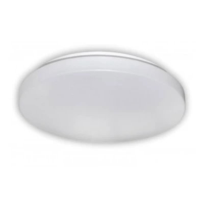 Πλαφονιέρα λευκή LED SMD ισχύος 24W 230V Φ340mm 4000K ενδιάμεσο φως με ματ κάλυμμα πλεξιγκλάς