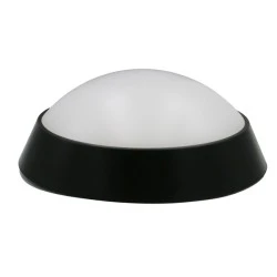 Πλαφονιέρα στρογγυλή LED 230V 20W με δυνατότητα ρύθμισης απόχρωσης φωτός CCT 220x80mm μαύρη IP65