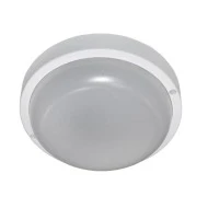 Led πλαφονιέρα λευκή στρογγυλή 8W 230V 4000k ενδιάμεσο φως με πολυκαρμπονάτ κάλυμμα στεγανή IP54