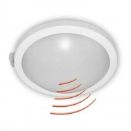 Led χελώνα στρογγυλή με ανιχνευτή κίνησης μικροκυμάτων 15W 230V 4000k ενδιάμεσο φως 1200lm IP64