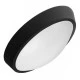 Led απλίκα πολυκαρμπονική pc οβάλ μαύρη 240x163mm 15W 230V ενδιάμεσο λευκό φως 4000k στεγανή IP65