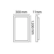 Led panel παραλληλόγραμμο 30x120 50W 3000K λευκό θερμό φως 4200lm λευκό χρώμα