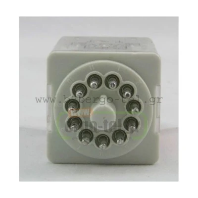Ρελέ τύπου λυχνίας 10A CARLO GAVAZZI RCP11003 3C/O 230V AC 11 ποδιών με κλειδί συγκράτησης & LED