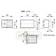 Μικρορελέ τετράγωνο 10A CARLO GAVAZZI RMIA210 2C/O 24V DC 8 ποδιών με ενσωματωμένο LED