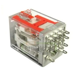 Μικρορελέ τετράγωνο 6A 4C/O CARLO GAVAZZI RMIA45 12V DC 14 ποδιών με ενσωματωμένο LED