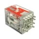 Μικρορελέ τετράγωνο 6A 4C/O CARLO GAVAZZI RMIA45 24V DC 14 ποδιών με ενσωματωμένο LED