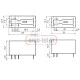 Ρελέ τυπωμένου κυκλώματος 12A RELPOL RM87.5024 1 επαφής PCB 24V AC