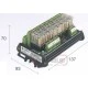 Κλεμορελέ 24V DC 2N/C 5Α 8 ρελέ CABUR R081TLONDI