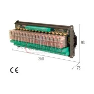 Κλεμορελέ 24V DC 1C/O 10Α 16 ρελέ CABUR R247TLOND1