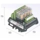 Κλεμορελέ 24V DC 1C/O 10Α 4 ρελέ CABUR R124TLOND1 Κλεμορελέ 24V DC 1C/O 10Α 4 ρελέ CABUR R124TLOND1