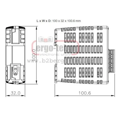 Τροφοδοτικό ράγας DRP1230 με είσοδο 85-265VAC & έξοδο 2,5A 12VDC 30W DELTA ELECTRONICS