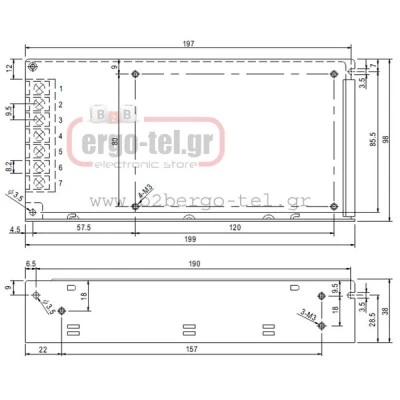 Τροφοδοτικό 100W Q.W. S-100-24 με τροφοδοσία 115-230VAC & έξοδο 4,5A 24VDC
