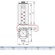 Ρυθμιστής τάσης TDGC2-15 τριφασικός 0-430V ισχύς εξόδου 15KVA ρεύμα 20A SIMIN