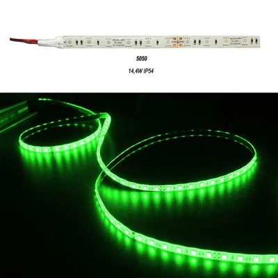 LED ταινία 5m ECO ισχύος 14.4W 24VDC πράσινο φως 60LED/m στεγανή IP54 LED ταινία 5m ECO ισχύος 14.4W 24VDC πράσινο φως 60LED/m στεγανή IP54