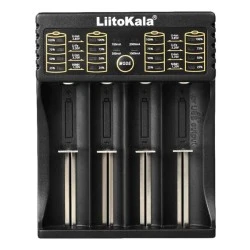 Φορτιστής LIITOKALA LII-402 για μπαταρίες NiMH/CD Li-Ion IMR 4 θέσεων με θύρα εξόδου τύπου USB