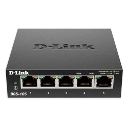 Μεταγωγέας δικτύου D-LINK DGS-105 5-Port Gigabit Ethernet 10/100/1000 Unmanaged Desktop Switch