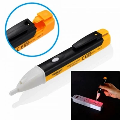 Ανιχνευτής τάσεως 90V-1000VAC με LED φακό - ηχητική ειδοποίηση & απόσταση ανίχνευσης >5mm Ανιχνευτής τάσεως 90V-1000VAC με LED φακό - ηχητική ειδοποίηση & απόσταση ανίχνευσης >5mm