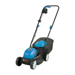 Χλοοκοπτική ηλεκτρική μηχανή PLUS XL 1200W με κάδο 27L και 3 σκάλες ύψους από 20 έως 60mm